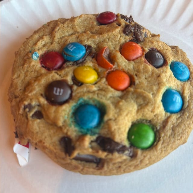 M&M David's Cookie.